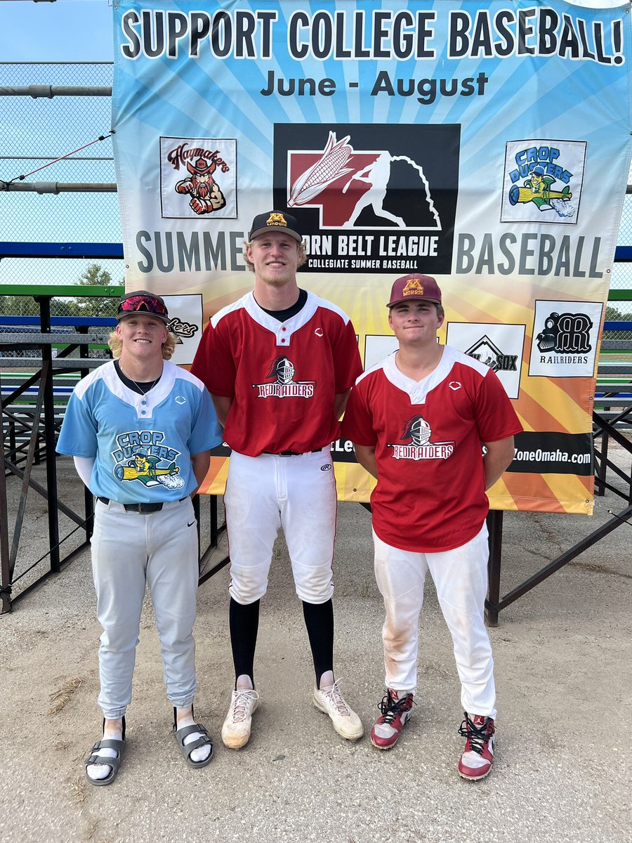 UMMCougarBB's tweet photo. It’s not just a program, it’s a family. 

Incoming Cougar Braxton Wilhelm playing against current Cougars Josh Osten and Ty Beasley in the @CornBeltLeague 

#CougBaseSummerTour #PlayforthePile https://t.co/3a3P7NBeLn