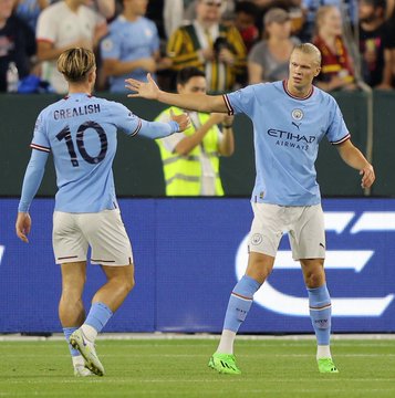 Erling Haaland Scores His First Goal In His Manchester City Debut 12 Minutes In ... Premier League Is Not Ready For This Beast