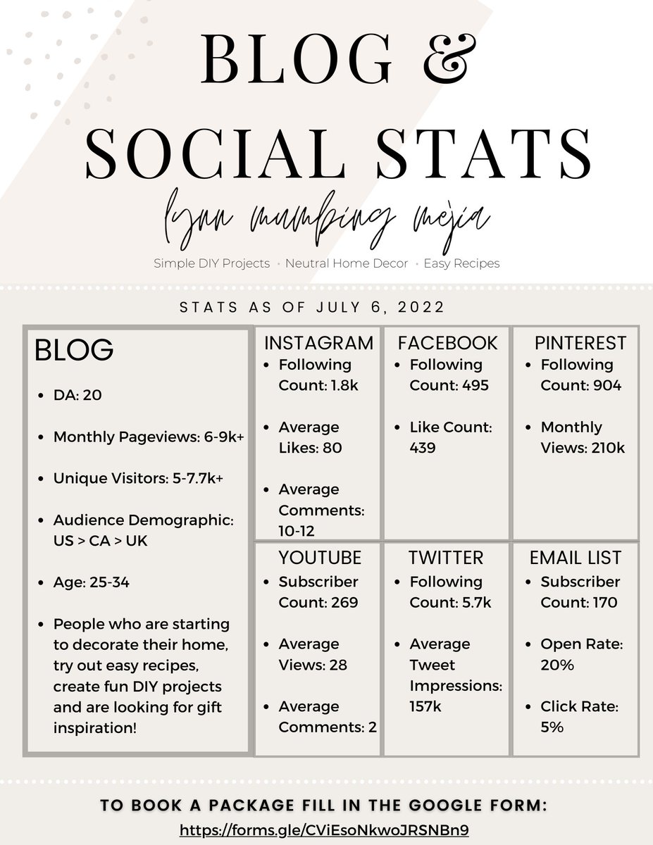 Tooting my own horn here BUT I'm Queen of Fall/Holiday Content &amp; my blog/platforms really pop off from August to December so if you're looking for ad slots, book one with me! Prices in CAD and I take care of PayPal fees! Fill in the form below 👀🎃🍂🎄

forms.gle/FWRVVTJgWXGhea…