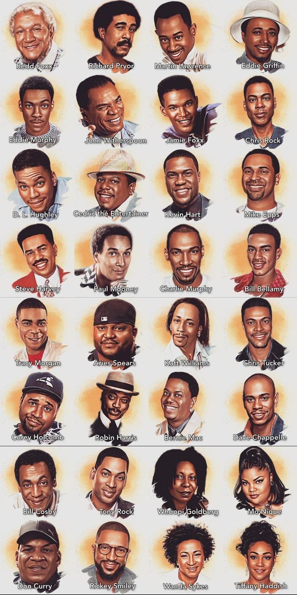 gntlmnking's tweet image. You can only pick 4 black comedians... Go!