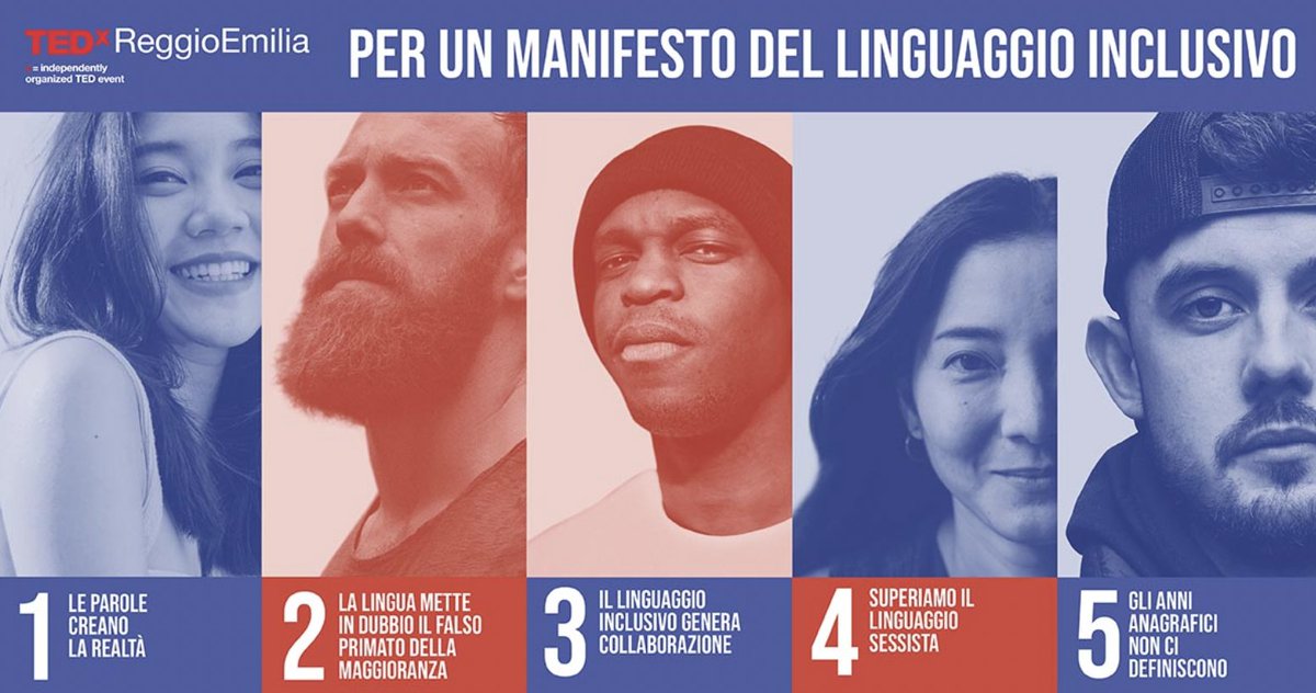 Il nostro manifesto per un #linguaggioinclusivo #TEDx #ReggioEmilia #TEDxReggioEmilia