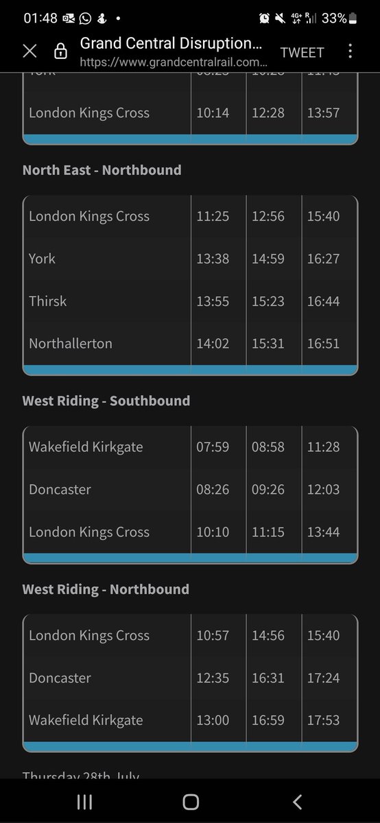 TeachingT123's tweet photo. @GC_Rail Sorry but it's not clear hence my Q. I'm competent enough to read your website - as you can see by my screenshot,your website gives no indication about what services are travelling to HFX. So please could you advise, as per my original Q, as to what I need to do to return on Wed https://t.co/x4GY5N1L9N