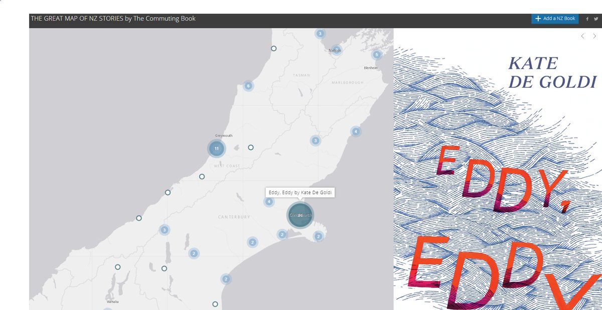 The Commuting Book (@commutingbook) on Twitter photo A new addition to The Great Map of NZ Stories!
thecommutingbook.org/story-map/
Plus #meetawriter at <a href="/WORDChCh/">WORD Christchurch</a> <a href="/AllenAndUnwinNZ/">Allen & Unwin Aotearoa NZ</a>
Meet Kate de Goldi in conversation with Liz Grant
SUNDAY, 4 SEPTEMBER
THE PIANO, 156 ARMAGH ST
10:00 AM - 11:00 AM
wordchristchurch.co.nz/.../kate-de-go… A new addition to The Great Map of NZ Stories!
thecommutingbook.org/story-map/
Plus #meetawriter at <a href="/WORDChCh/">WORD Christchurch</a> <a href="/AllenAndUnwinNZ/">Allen & Unwin Aotearoa NZ</a>
Meet Kate de Goldi in conversation with Liz Grant
SUNDAY, 4 SEPTEMBER
THE PIANO, 156 ARMAGH ST
10:00 AM - 11:00 AM
wordchristchurch.co.nz/.../kate-de-go…