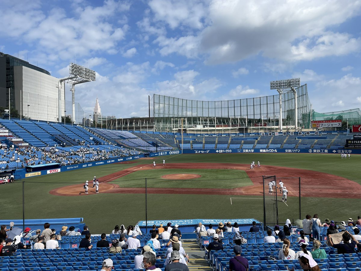 shoa2's tweet photo. 関東一vs城東
間も無くキックオフ…いやプレイボール！
#高校野球
#東東京大会 https://t.co/EeLRiUhVD6