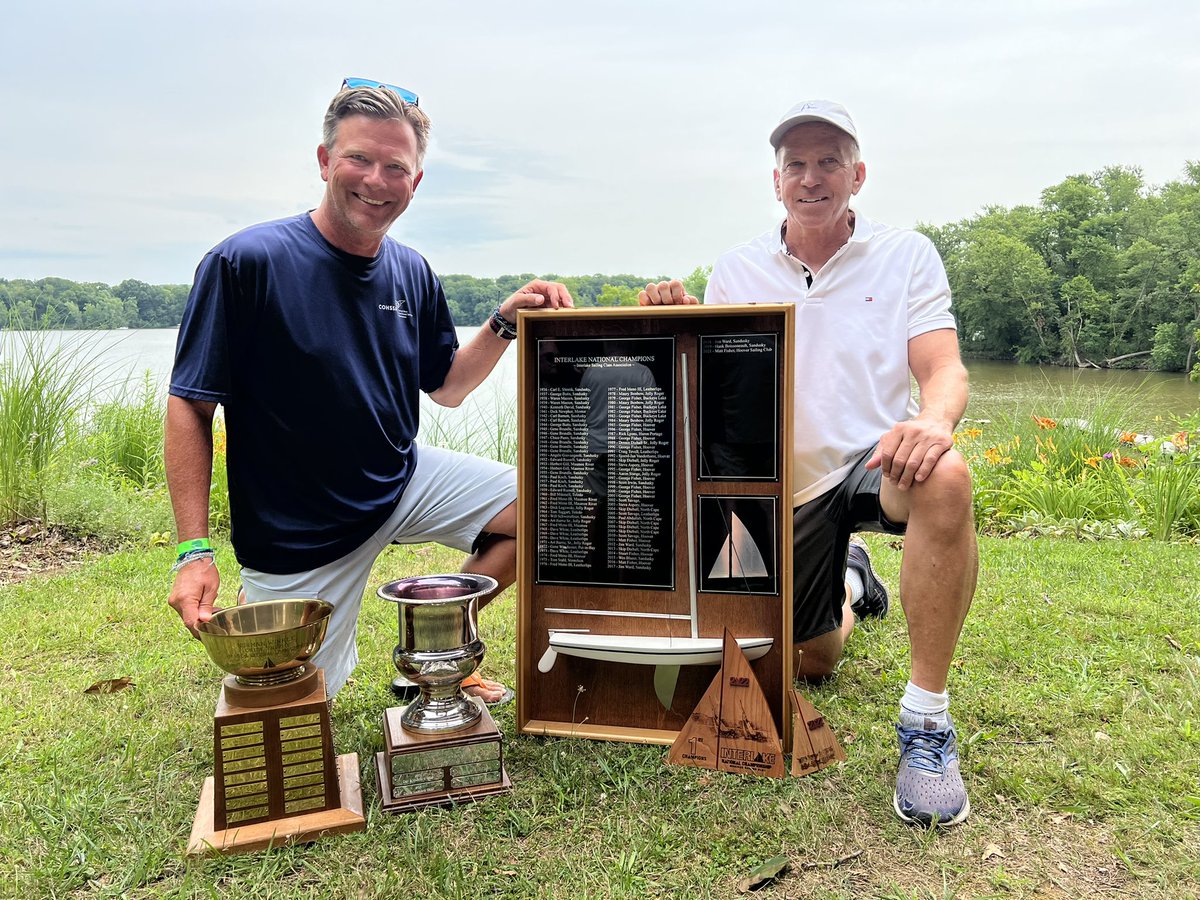 Congratulations 🍾 to our coach Jamie Jones  <a href="/jjone45/">Jamie Jones</a> <a href="/DUSTCoach/">Jamie Jones</a> on winning <a href="/interlakes/">interlake sailing</a> Interlake Nationals with Matt Fisher!