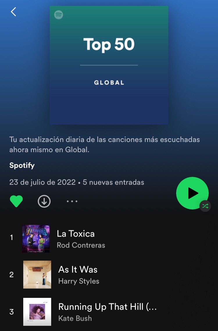 love4rod's tweet photo. NOTICIA DE ÚLTIMA HORA 

¡Histórico! "Bella y Tóxica" alcanza el puesto #1 de Spotify Global con más de 37.2 millones de streams. Además, Rod Contreras se convierte en el primer artista de México en alcanzar el #1 en Spotify Global https://t.co/bxRXAoaYx8