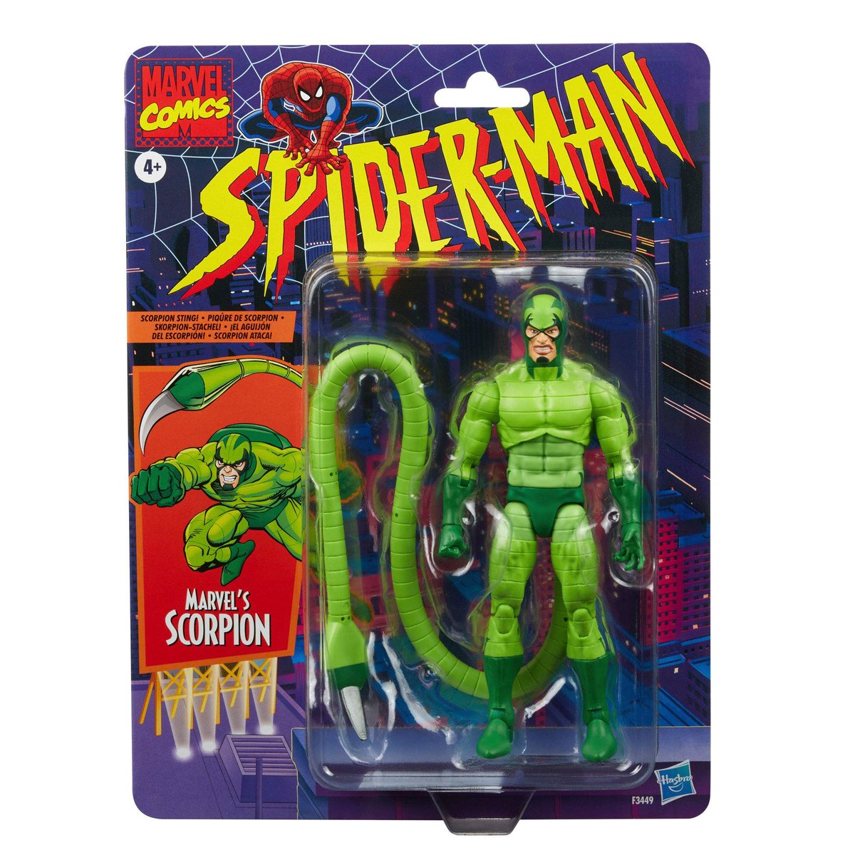 gamestop's tweet photo. Possessing superhuman athleticism and a mechanical battlesuit, the Scorpion is driven by his obsessive hatred for Spider-Man! Pre-order the Marvel Legends Series Scorpion 6-in Action Figure - https://t.co/XA0hEvMiKt https://t.co/NU1fedLikG