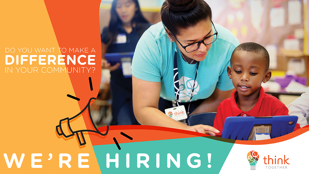 thinktogether's tweet photo. Over 25 years, Think Together has grown into one of California's leading afterschool &amp; expanded learning providers. We are now #hiring over 1,300 individuals that are as passionate as we are in helping students succeed. 

Visit https://t.co/2Vol5pPypi for a #jobopening near you! https://t.co/GdeRnaSv9g