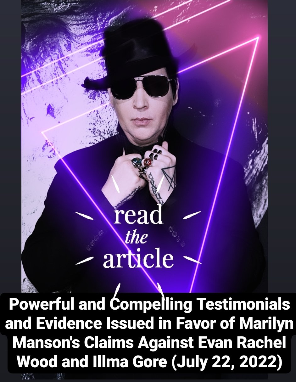 Marilyn Manson Uncanceled on Twitter: "Powerful and Compelling ...