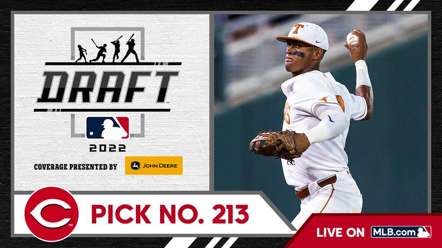 jimcallisMLB's tweet photo. 7th-rder Trey Faltine signs with @Reds for $200k (slot 213 value = $219k). @TexasBaseball SS, premier defender with plenty of range &amp; arm strength, maybe 15-HR pop but swing &amp; miss concerns, great makeup. @MLBDraft https://t.co/6jr9hgHOan