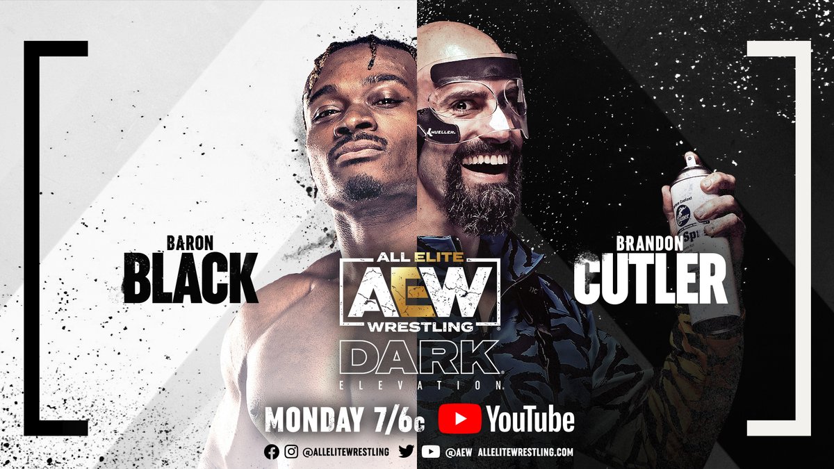 AEW's tweet photo. Watch a new #AEWDarkElevation TONIGHT at 7/6c!
▶️ https://t.co/lBSV4rTE11
-@BranCutler v @TheEmpBruh
-@EvilUno/@Pres10Vance v @AaronSoloAEW /@Mr_Freakbeast
-@Takesoup v @RealJDDrake
-#PrivateParty @IsiahKassidy/@Marq_Quen & @AngelicoAAA v @ARealFoxx/@AdrianAlanis76/@heyliamgray https://t.co/91LeQZ71RB