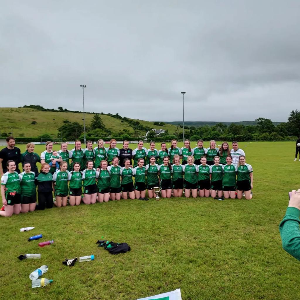currygaaclub's tweet photo. Congratulations to our Junior Ladies on winning the Division 3 final this evening after defeating Calry/St Joseph's on a scoreline of 3-10 to 3-08
The ladies now progress to Division 2 
Well done to the team, management and the Captain on the day Megan O'Donnell. https://t.co/yveoJtsDBm