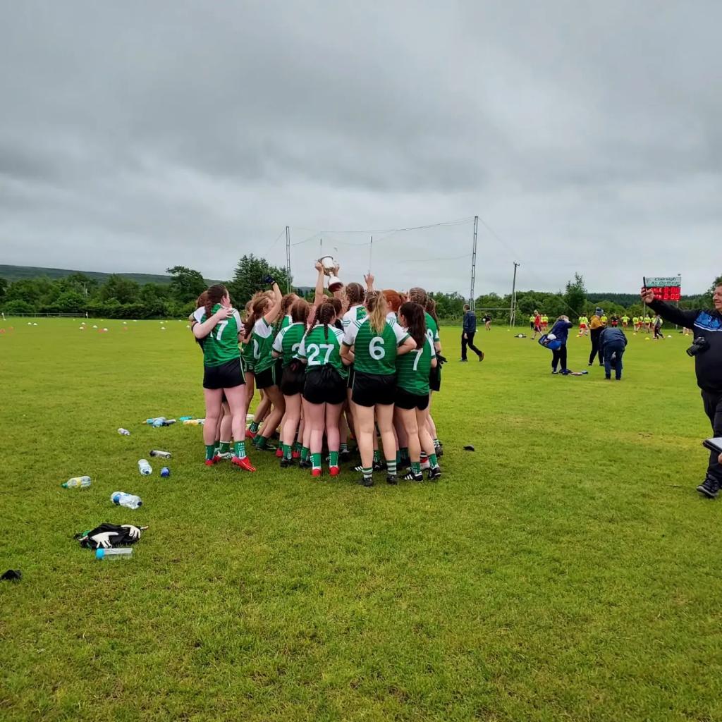 currygaaclub's tweet photo. Congratulations to our Junior Ladies on winning the Division 3 final this evening after defeating Calry/St Joseph's on a scoreline of 3-10 to 3-08
The ladies now progress to Division 2 
Well done to the team, management and the Captain on the day Megan O'Donnell. https://t.co/yveoJtsDBm