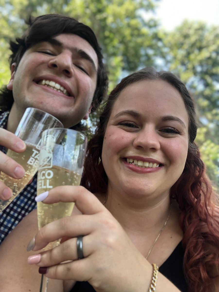 He said yes! 🥂🥂