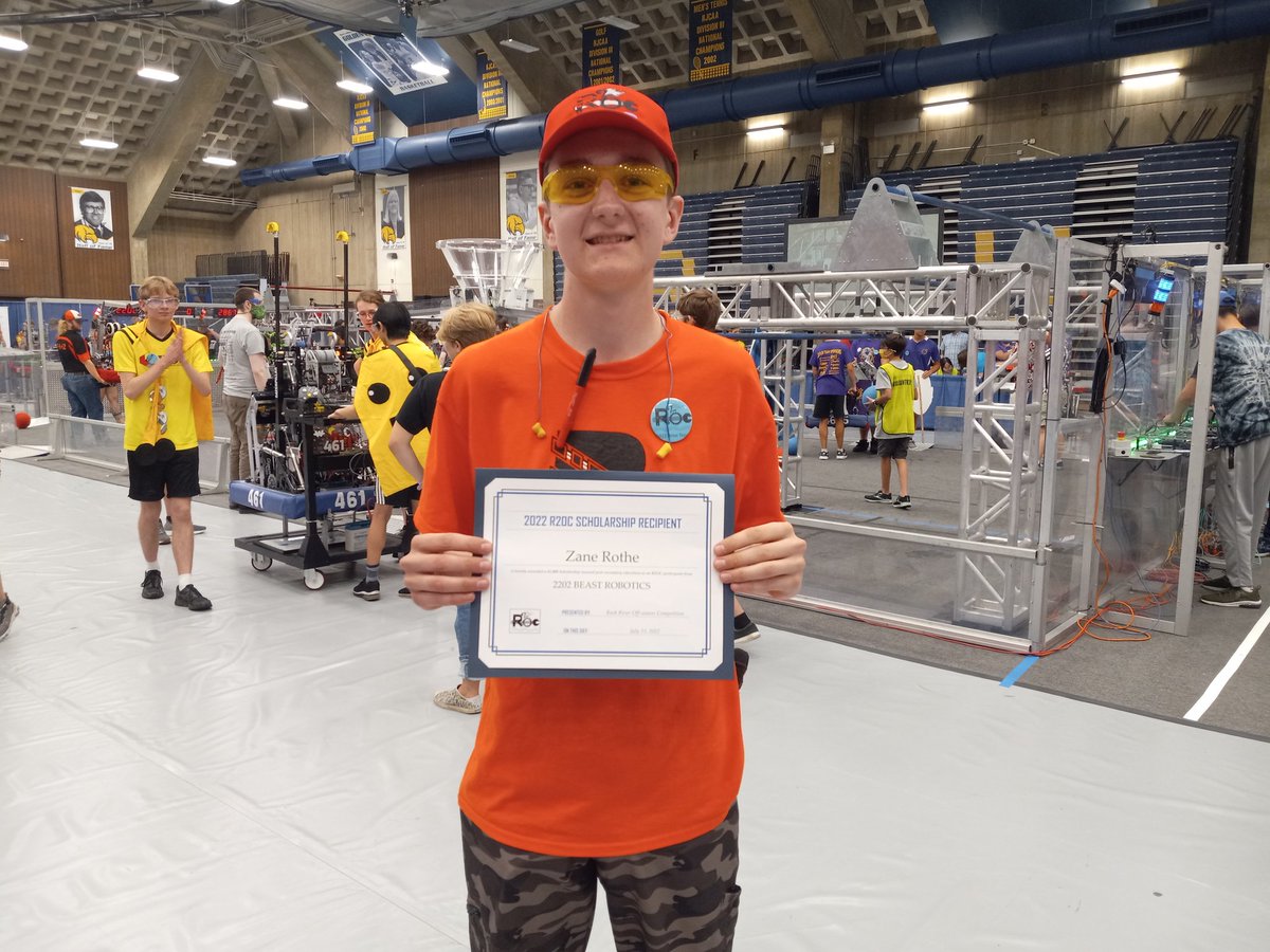 BEAST is thrilled to report that our captain, Zane Rothe, is the recipient of the $1000 2022 R2OC scholarship! Thank you, <a href="/RockRiverOC/">R2OC</a> and RVC Foundation! Congrats, Zane! It is very well deserved! 😊👍