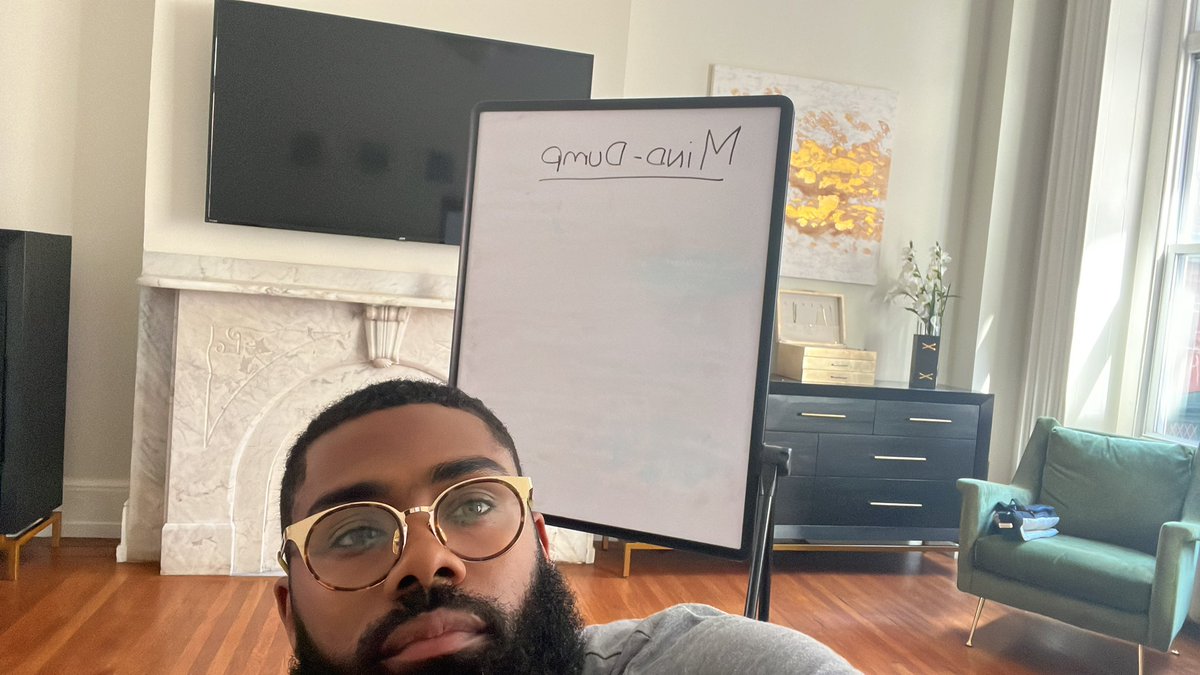 PrinceDonnell_'s tweet photo. 👉🏾 Quick tip for entrepreneurs:

Do as many Mind-Dumps as possible to keep your creativity rolling.

I’ve learned that I’m not a happy or focused person when my brain is full.

By releasing it all on a white board, it gives me peace of mind &amp; makes room for more ideas #MindDump https://t.co/vf543BTGRY