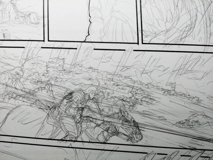 誰か描く～?

ペン入れ終わらない… 