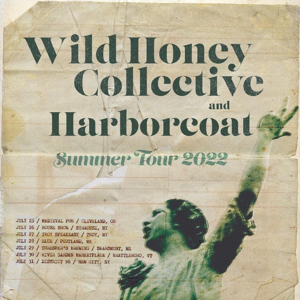 #thewildhoneycollective tour w/ #harborcoatband <a href="/WaxAndWaneMusic/">Matty C | What Am I Making</a> - July 25-31!
<a href="/MedievalPubCLE/">Medieval Pub</a> #troyspeakeasy <a href="/PortCityBlue/">BLUE</a> #threshersbrewing <a href="/WhetstoneBeer/">Whetstone Beer Co.</a> #rivergardenmarketplace #americanatour #michiganmusic