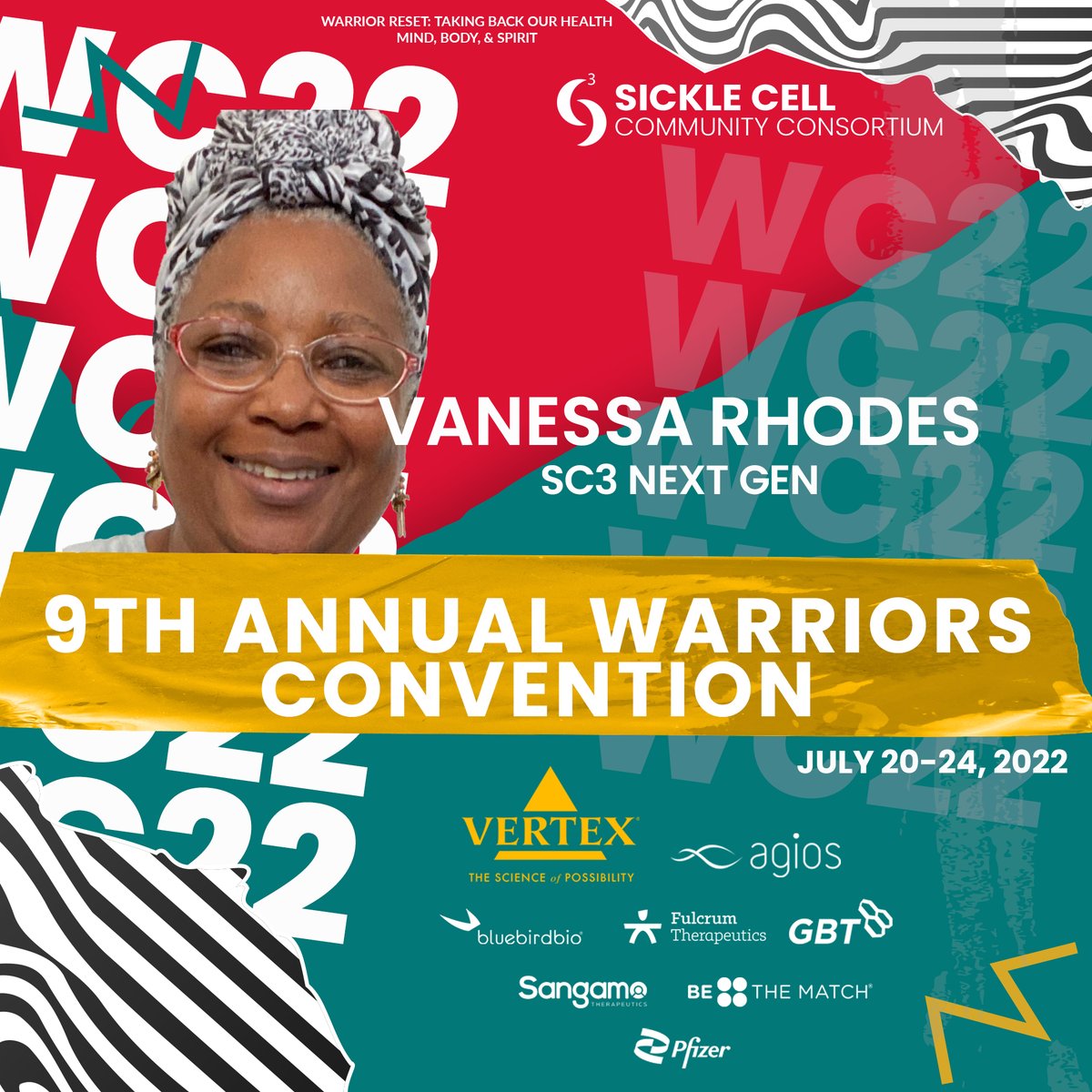 SCCConsortium's tweet photo. Hey Next Generation! Do you know what vital signs are? Not sure? Want to learn more? That's great! Come learn all about the importance of vital signs with Vanessa Rhodes in 10 minutes!
#WarriorsConvention22 #SC3WC22 #WC22 #SickleCell #SickleCellAwareness #SickleCellEducation https://t.co/nzY2J6RZXs