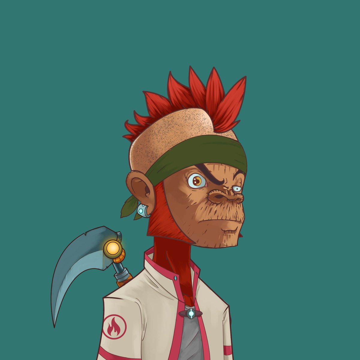 His name is "88" - He lost his memories after a fight and woke up in 88th street. Loves to test his scythe on all kinds of materials.

He's giving out 4x WL spots for anyone that engages with this tweet. 

RT, Like, and Comment for extra entries. 

#OSS! 🤙