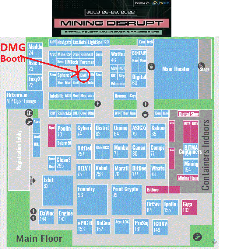 dmgblockchain's tweet photo. For all of you in Miami next week, please come to DMG's booth at Miner Disrupt and meet the team, including Chris from Black Box MFG! https://t.co/hbnxXoFKV5