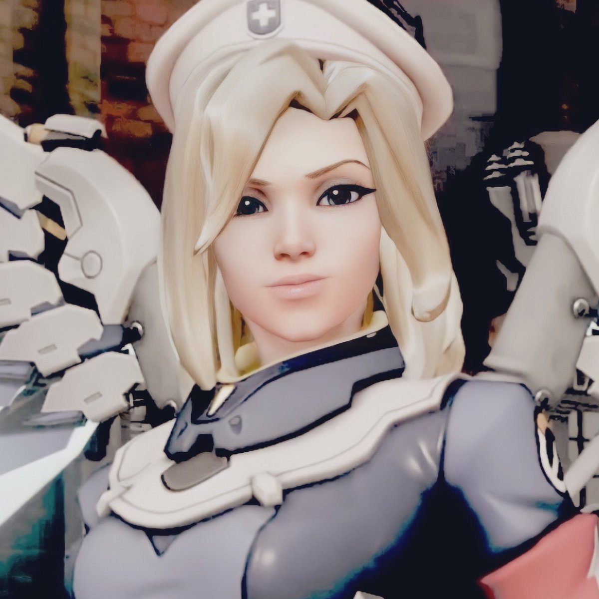 sufletsadic's tweet image. you can’t fall in love with a fictional character.

the fictional character:

#mercy #angelaziegler #overwatch #overwatch2 #videogame #xbox