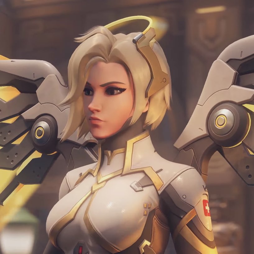 sufletsadic's tweet image. you can’t fall in love with a fictional character.

the fictional character:

#mercy #angelaziegler #overwatch #overwatch2 #videogame #xbox