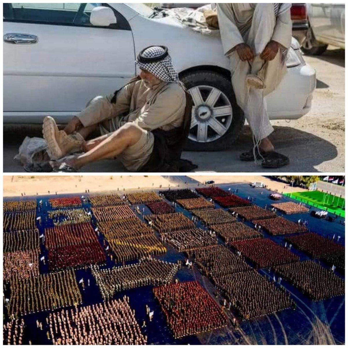 أعطني فردةَ بسطالٍ من الحششدِ
واخذ الف أديِب ..