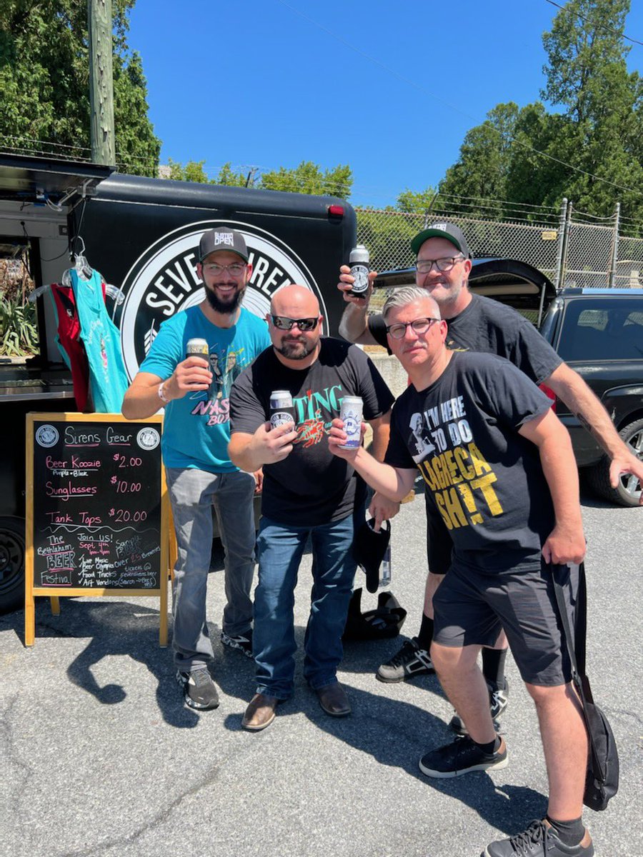 TonyJusticeAJFA's tweet photo. It’s always nice to get together for #LaGrecaShit‼️ A special thanks to @SevenSirensBrew for having us try #LightHouseAmericanLager‼️ If you haven’t tried it, and you’re around Bethlehem, PA and the surrounding area, check it out‼️🤘🏻🤘🏻
#LegendsOfHamburg https://t.co/O9vNGYdQMB