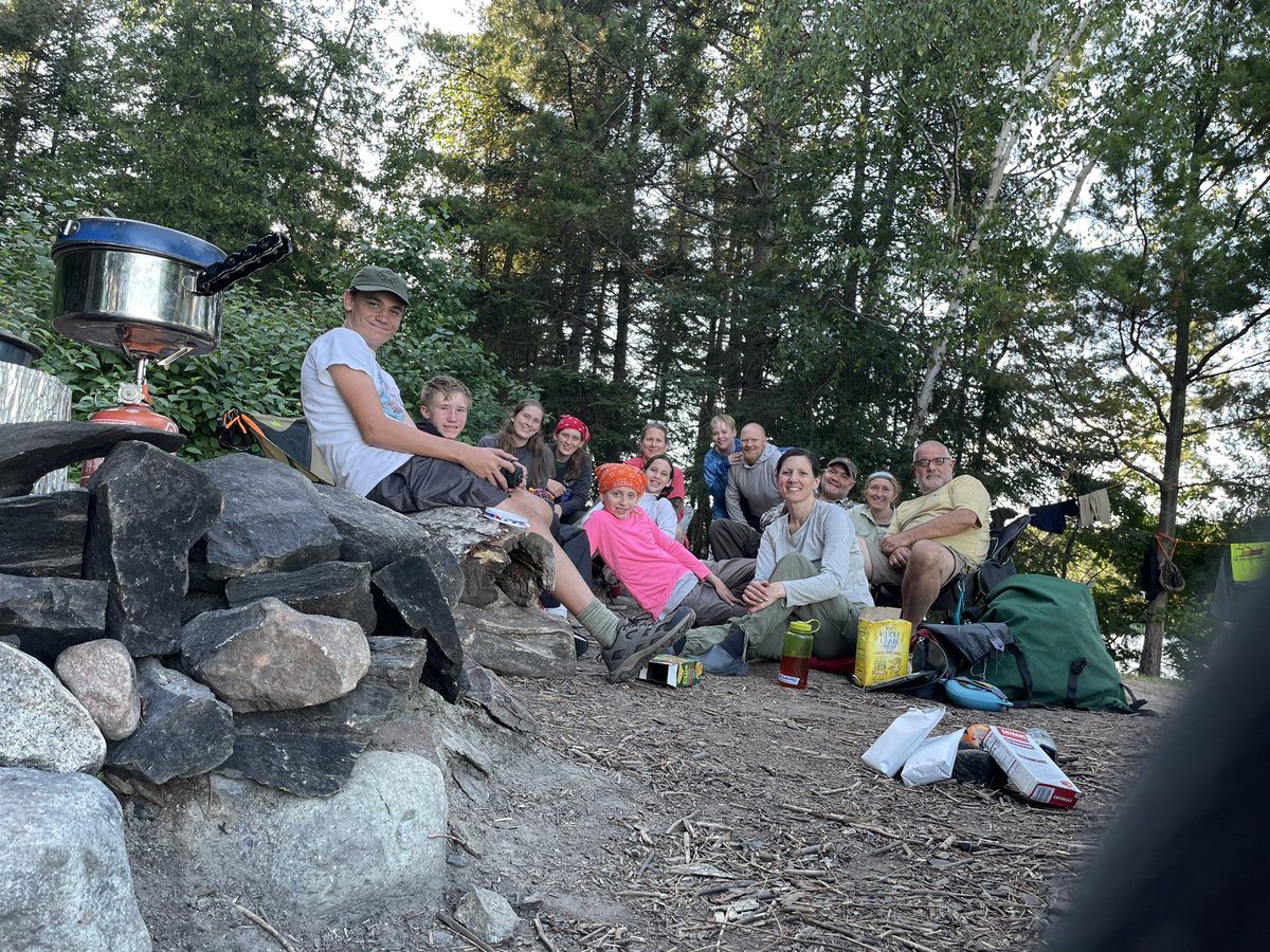AmyThompsonMD's tweet photo. Last night in #BWCA with @Kiwanis sponsored @boyscouts troop from #Mariemont OH!  @FriendsBWCAW @DanBeardCouncil https://t.co/v353X1ATEw