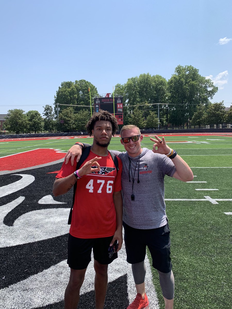Jaybhrd's tweet photo. Had a great camp at @GovsFB. Thank you @APSUCoachSW and @CoachjjClark for having me. https://t.co/azybf5wjRM