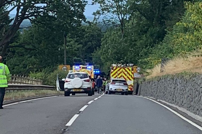 northwaleslive's tweet photo. Four taken to hospital as A494 crash shuts road for hours https://t.co/qJXtRFRszN https://t.co/f2SlPGTZtf
