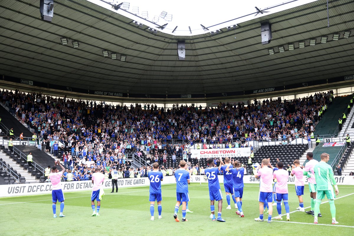 LCFC's tweet photo. Whether you were at Pride Park or Deepdale yesterday, thanks for your support, Blue Army! 💙 👏 https://t.co/89sWxCe10o