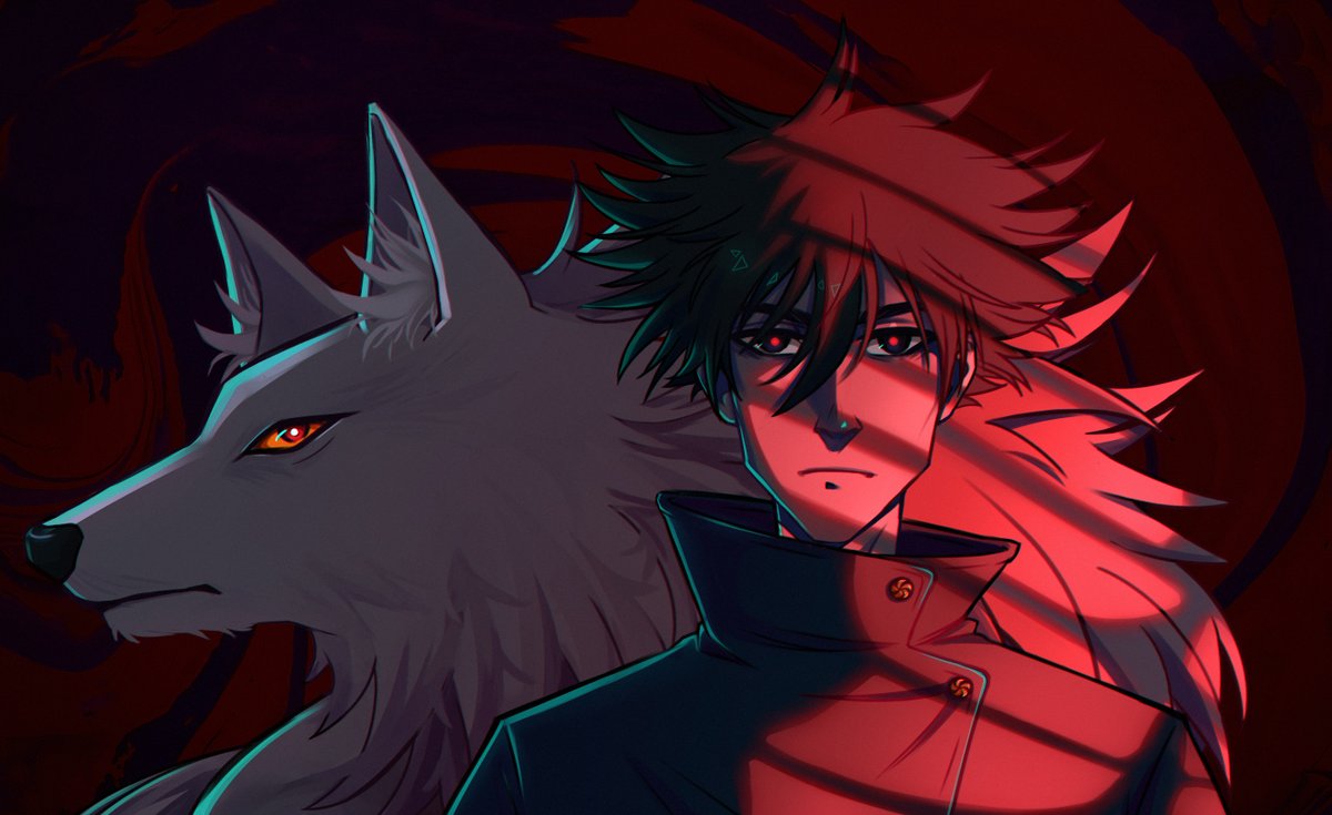 arkharrt's tweet photo. Black dog besidе me, like shadow needing light

#megumifushiguro  #JujutsuKaisen #jjk https://t.co/rlxFxbnVyB