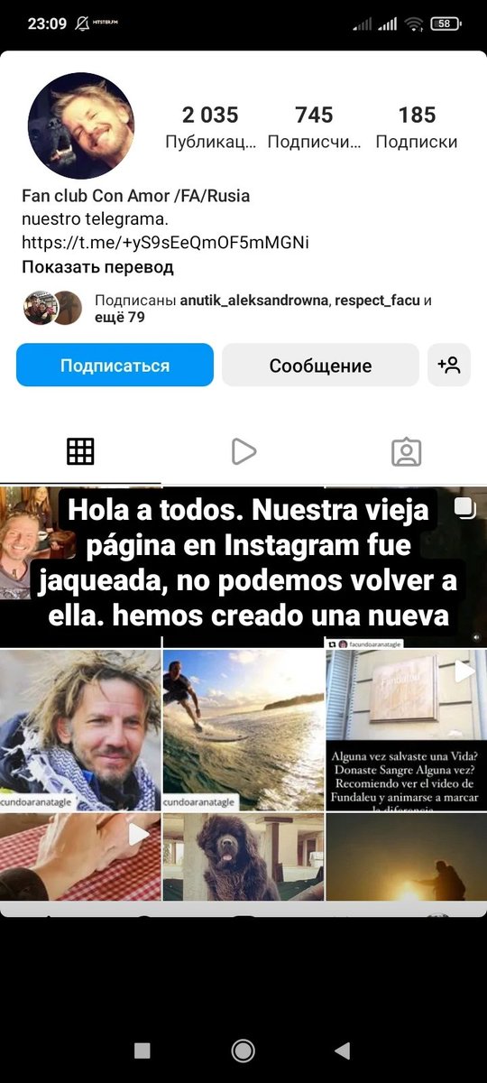 Hola a todos. Nuestra vieja página en Instagram fue jaqueada, no podemos volver a ella. hemos creado una nueva instagram.com/p/CgXh31ms-y-/…