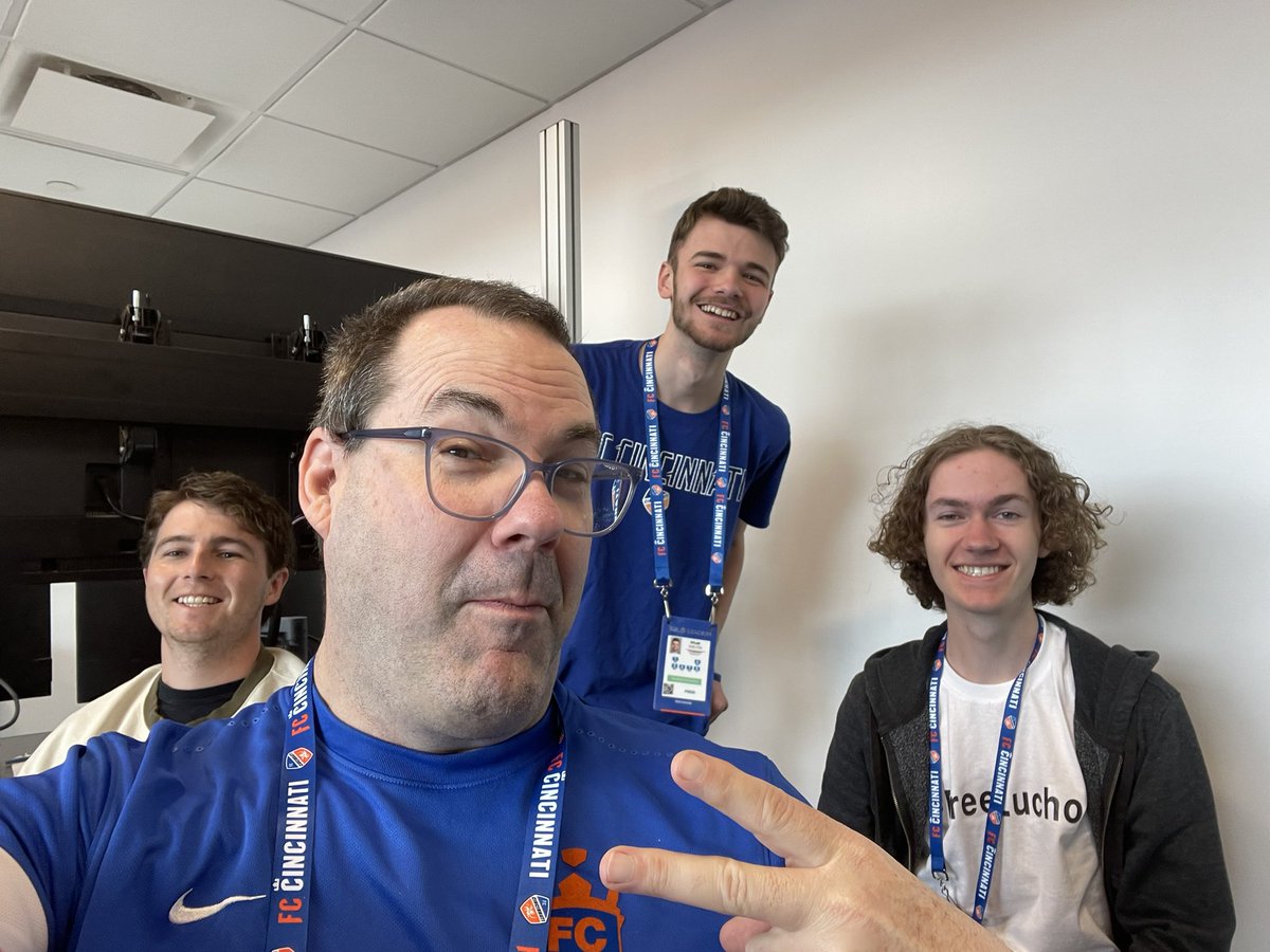 Too old to Duckface but always happy to be around such talented young professionals in the crew.  Oops. #FCCincy