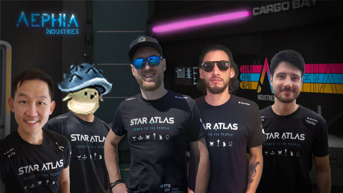 Members of Aephia Industries, looking pretty hot in those T's!