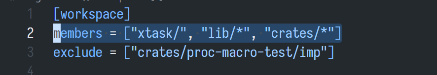 wait, that's a thing you can do??? (to make all subdirectories members of a cargo workspace)