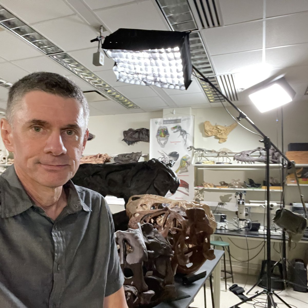 WitmerLab's tweet image. Second TV documentary shoot this week and the third this summer. Guess the production teams are making up for lost time.