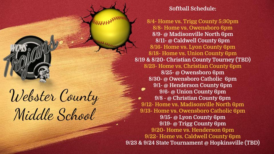 WeAreWCMS's tweet photo. Fall Sports at WCMS.  Games may have their locations or times changed or may be postponed or canceled. https://t.co/bfbTpWSKlG
