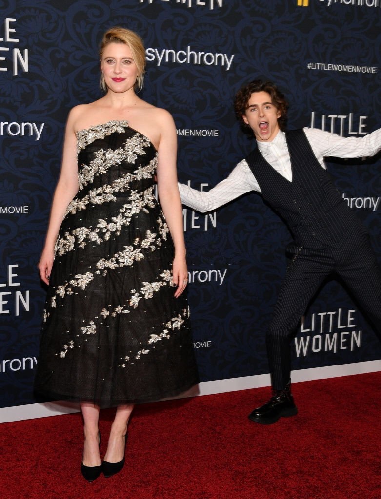 bestlittlewomen's tweet photo. greta gerwig and timothée chalamet at the little women premiere in new york (2019) https://t.co/WAyADvEUQN