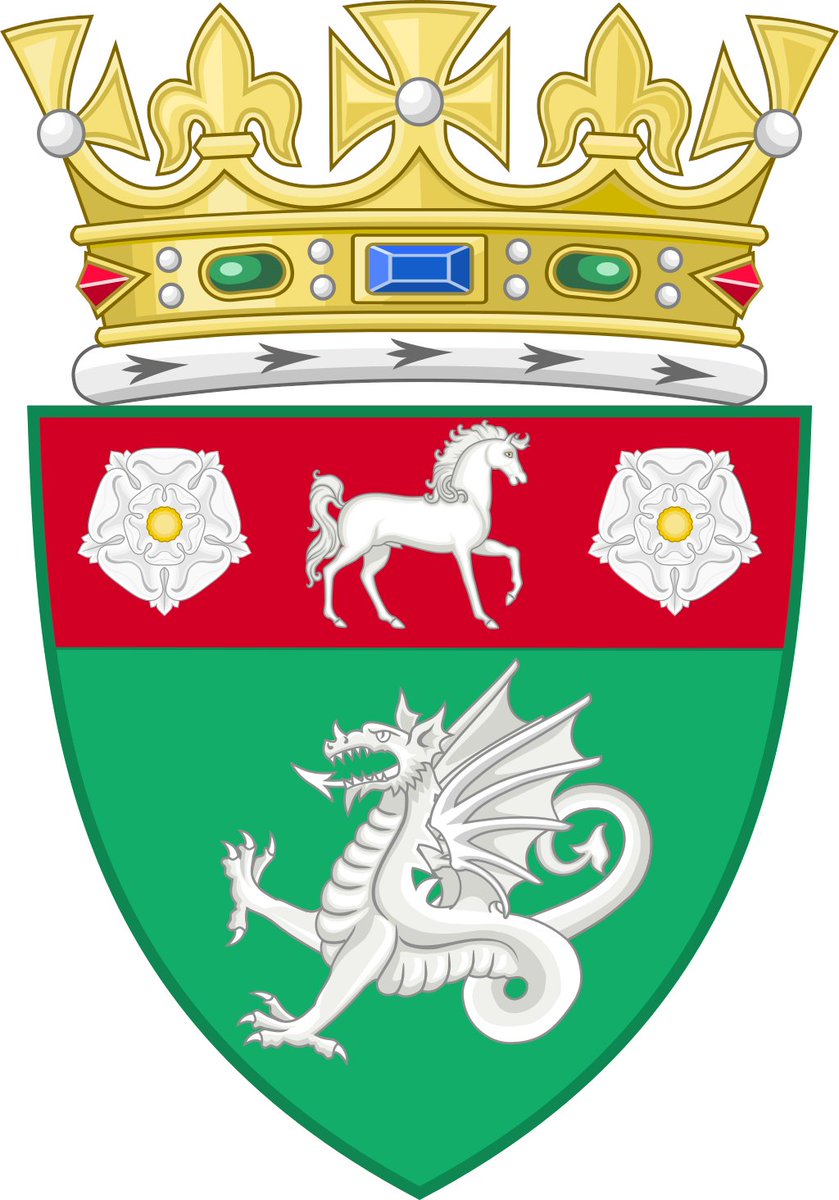 Nortenland's tweet photo. Shields of the Law of Bärenland, Farewick of Walrike, and the Law of Vandelland.

The shields are made akin to the flags and are made to show bits of the land's folk and ard. They are used by the theeds to suttle things made by the Laws and Farewicks.

#Nortenland #Micronations https://t.co/GSdCVM9Ipf