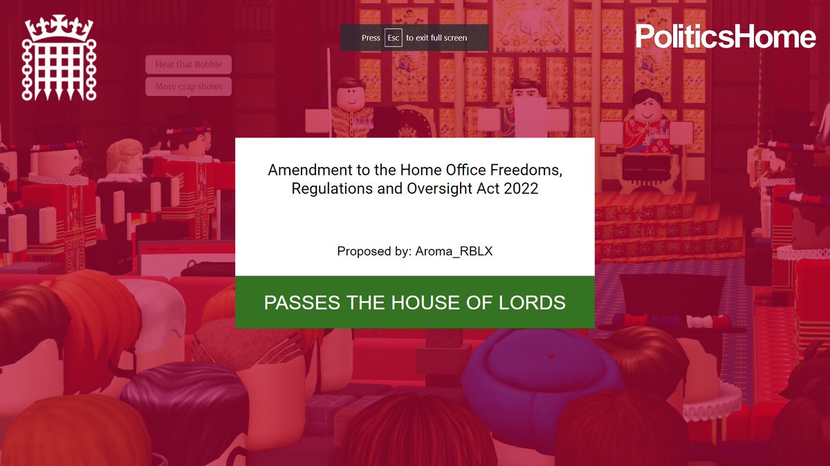 PoliticsHome ROBLOX tweet media