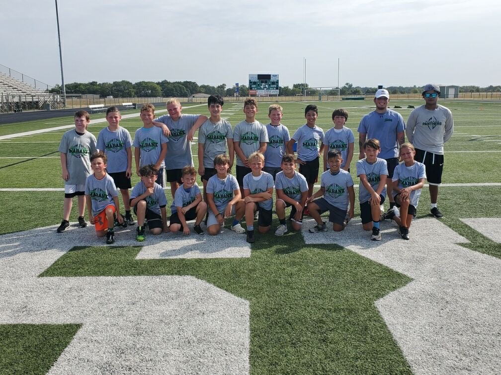 FootballMabank's tweet photo. Another Panther Football Camp in the books. Here are our 4th-6th grade campers!!! #beUncommon https://t.co/4Aj3GR6Uek