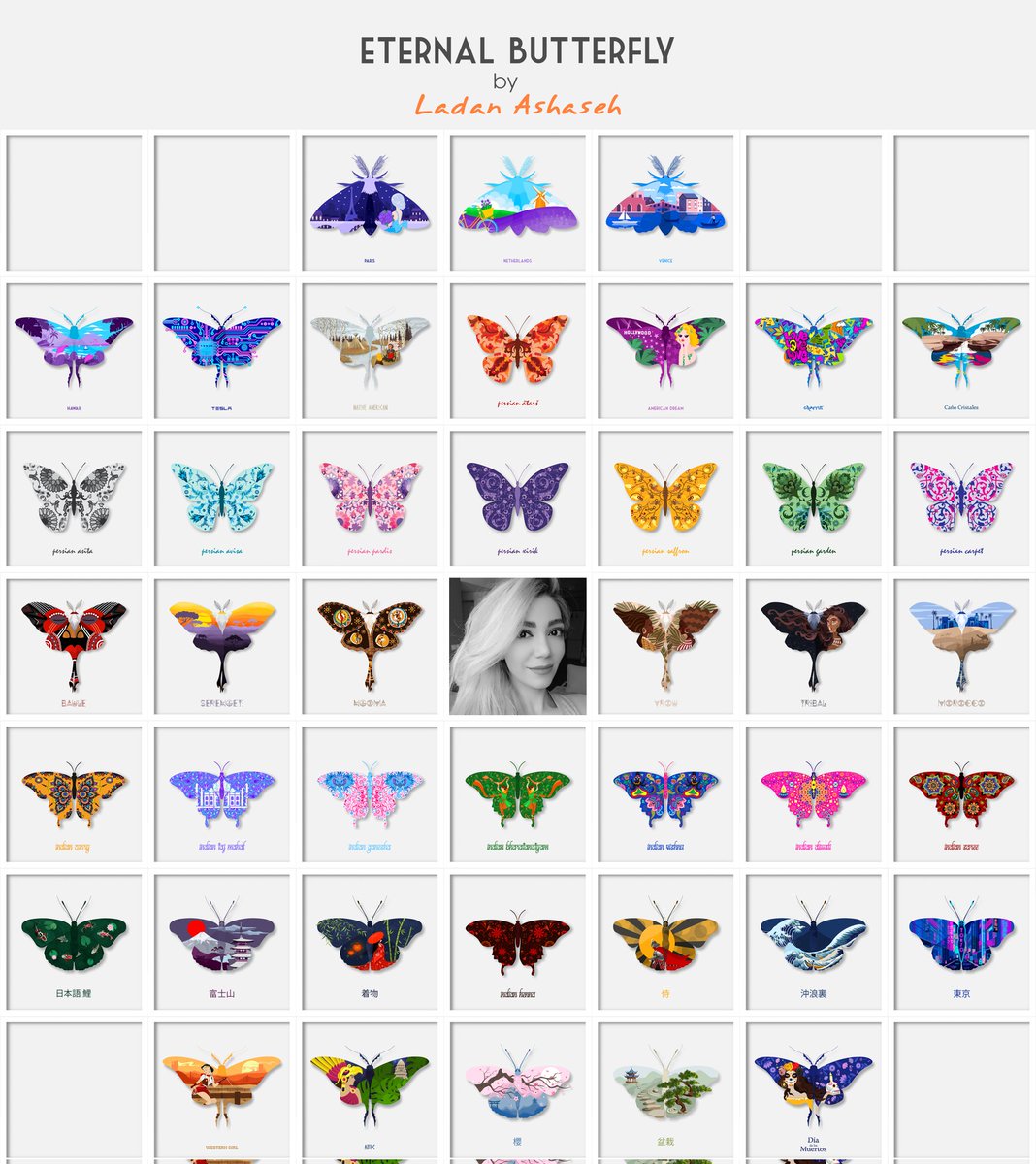"Eternal Butterfly" is a collection of unique butterflies by me . Each of these are unique and they are not similar.These butterflies tell us different stories, which means they are flying and sit on various locations &amp; then they have adapted their patterns from that place.
🧵1/7