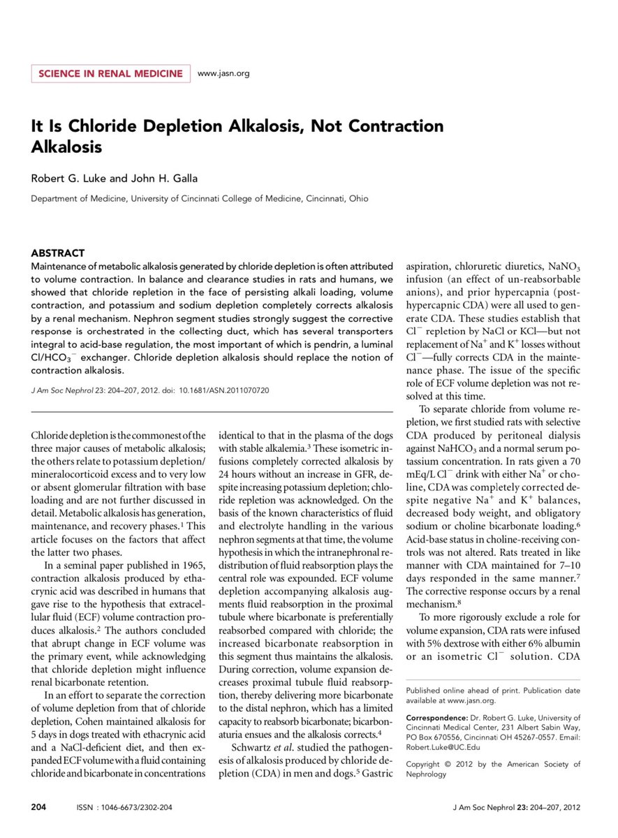 edgarvlermamd's tweet photo. Chloride depletion alkalosis ca. 2012 from @JASN_News #Nephpearls

👉🏼 https://t.co/KSPpk1rZSh https://t.co/mm07Cp5un8