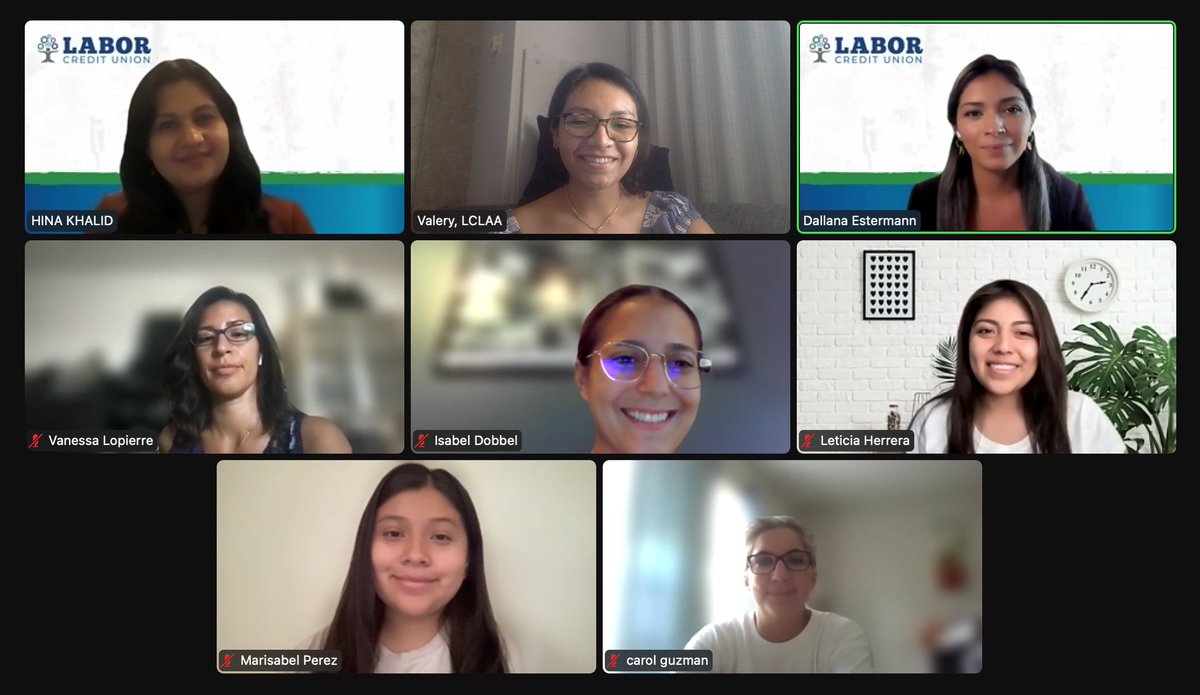 LaborCreditU's tweet photo. Labor Credit Union would like to thank LCLAA for inviting our CFO Hina Khalid and our Brand Ambassador Dallana Estermann to be guest speakers at their Trabajadoraโs Fellowship Webinar.
#womenempowerment #financialliteracy #LaborCU #LCLAA https://t.co/LbPMz28Q1t