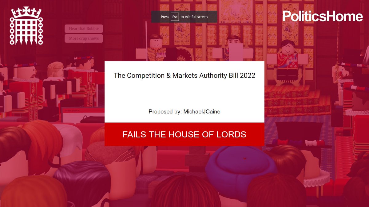 PoliticsHome ROBLOX tweet media