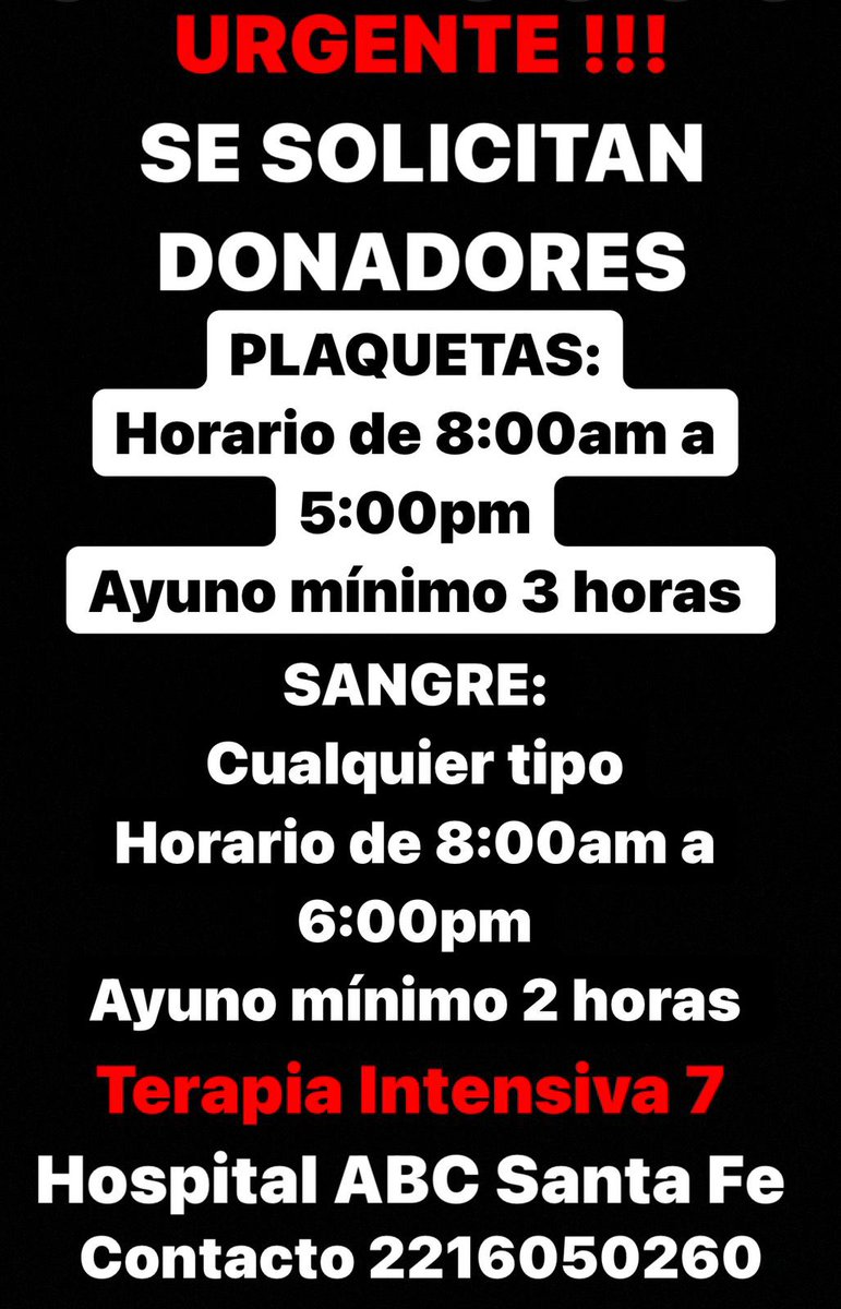 PinaGaby's tweet photo. Me ayudan compartiendo @ALTERNATIVAVIAL @donaenvida @DonadoresSangre @_donavida https://t.co/myrkO7nVN7