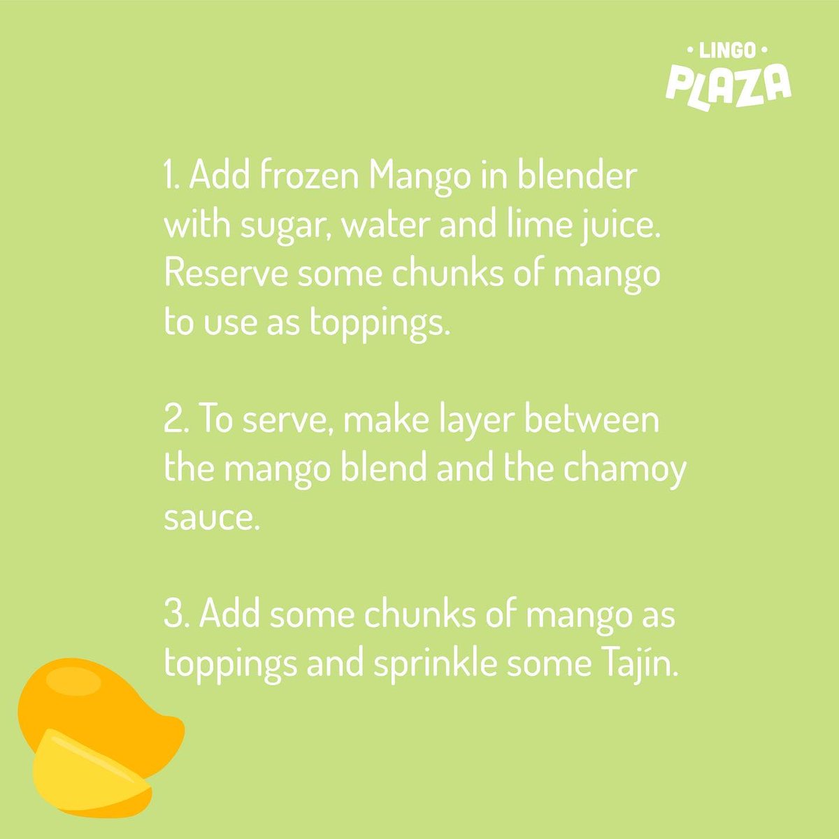 Exploring cultures through food is one of our favorite things to do. 🐽 

What better than a fresh treat to try during the summer. 🥭 

#cultura #LanguageLearning #edtech #Foodie